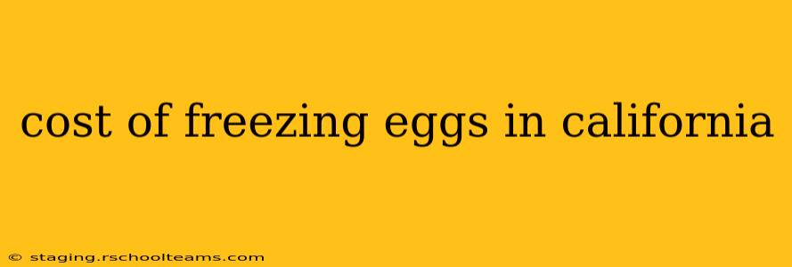 cost of freezing eggs in california
