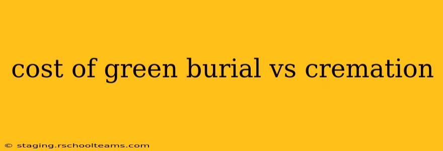 cost of green burial vs cremation