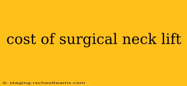 cost of surgical neck lift
