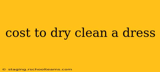 cost to dry clean a dress