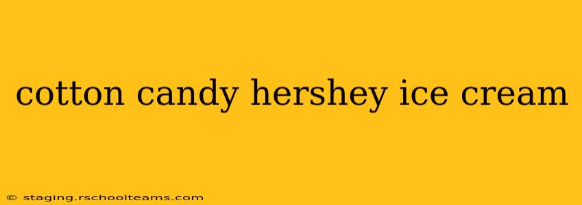 cotton candy hershey ice cream
