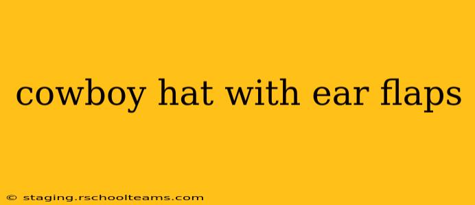 cowboy hat with ear flaps