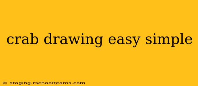 crab drawing easy simple