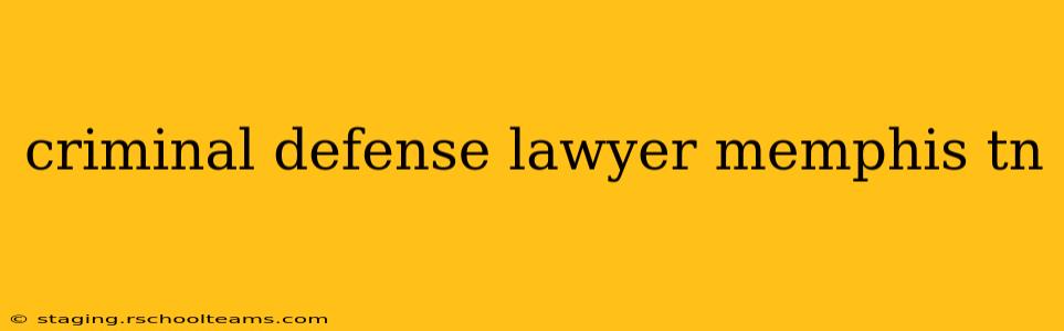 criminal defense lawyer memphis tn