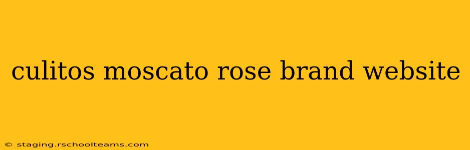 culitos moscato rose brand website