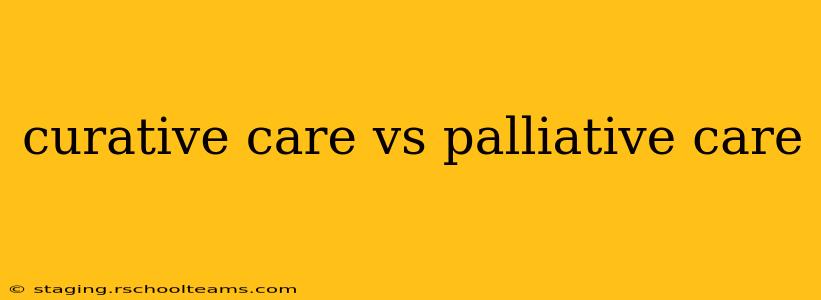 curative care vs palliative care