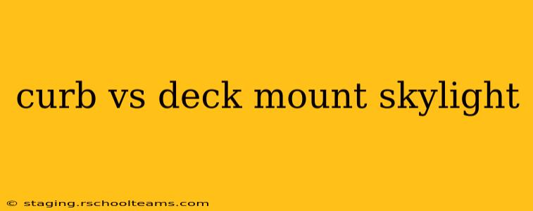 curb vs deck mount skylight