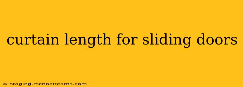 curtain length for sliding doors
