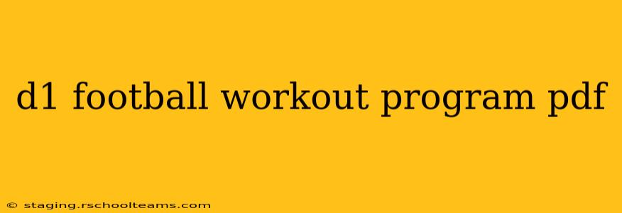 d1 football workout program pdf