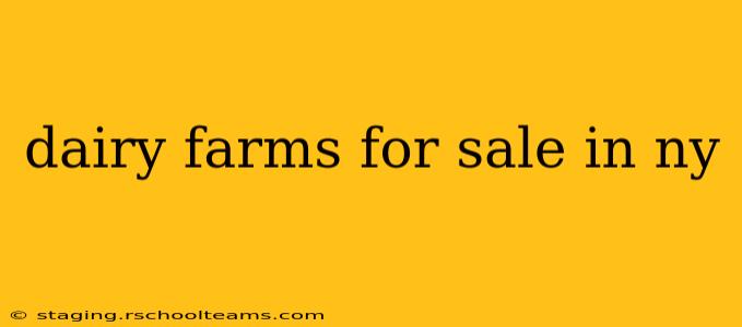 dairy farms for sale in ny