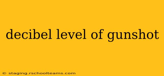 decibel level of gunshot