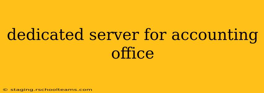 dedicated server for accounting office