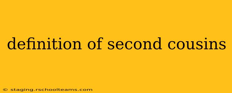 definition of second cousins