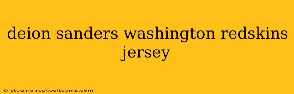 deion sanders washington redskins jersey