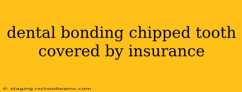 dental bonding chipped tooth covered by insurance