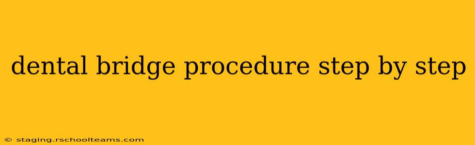 dental bridge procedure step by step