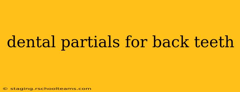 dental partials for back teeth