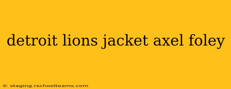 detroit lions jacket axel foley