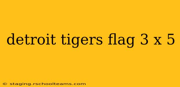 detroit tigers flag 3 x 5
