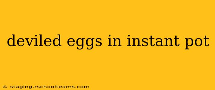 deviled eggs in instant pot