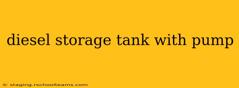 diesel storage tank with pump