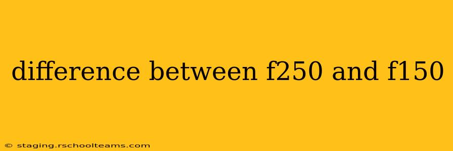 difference between f250 and f150