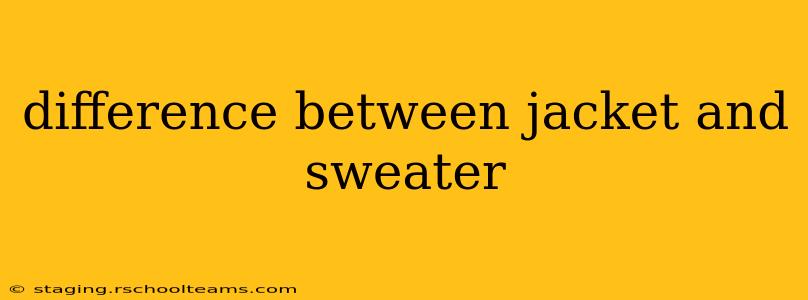 difference between jacket and sweater