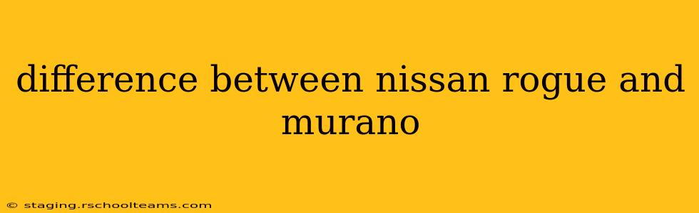 difference between nissan rogue and murano