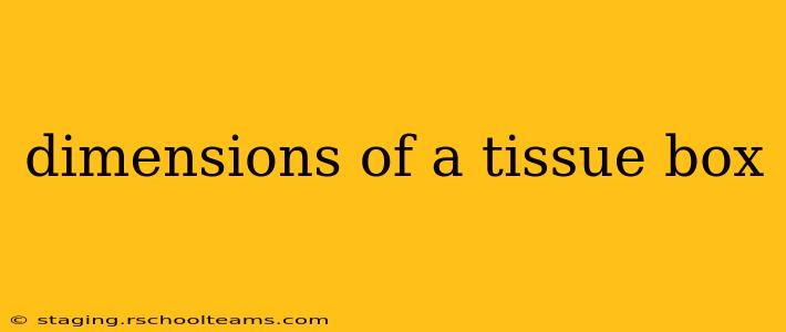 dimensions of a tissue box
