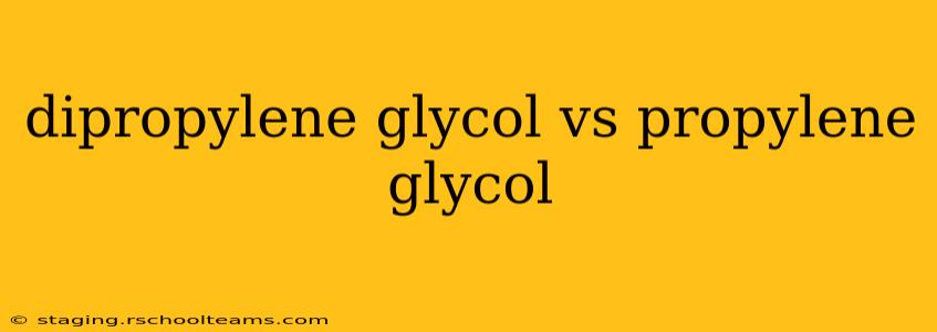 dipropylene glycol vs propylene glycol