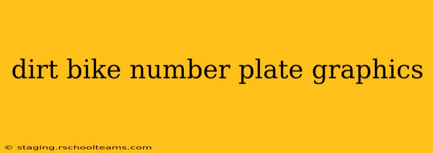 dirt bike number plate graphics
