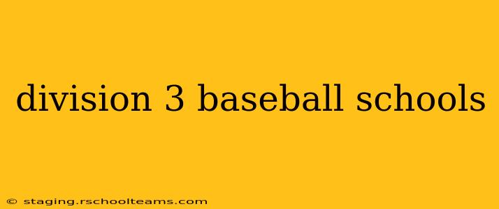 division 3 baseball schools
