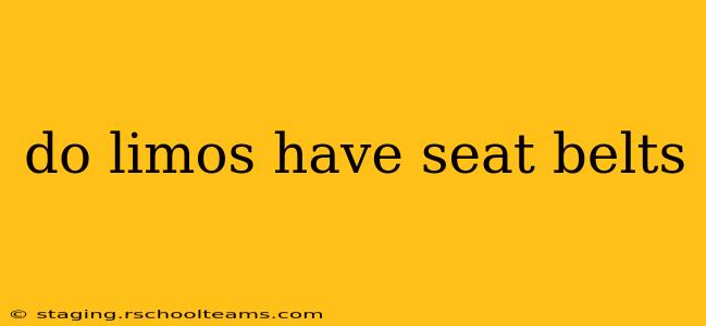 do limos have seat belts
