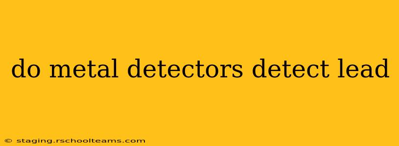 do metal detectors detect lead