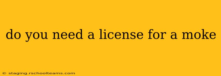do you need a license for a moke