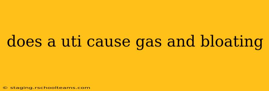 does a uti cause gas and bloating