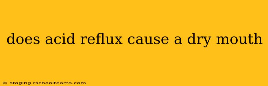 does acid reflux cause a dry mouth