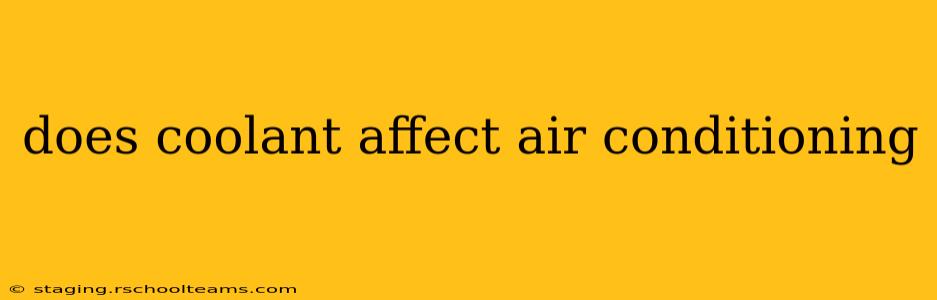 does coolant affect air conditioning