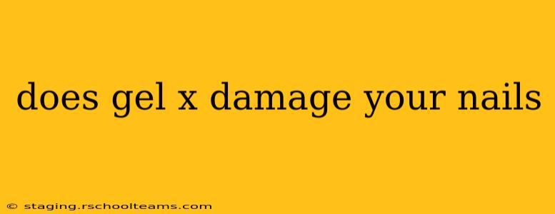 does gel x damage your nails