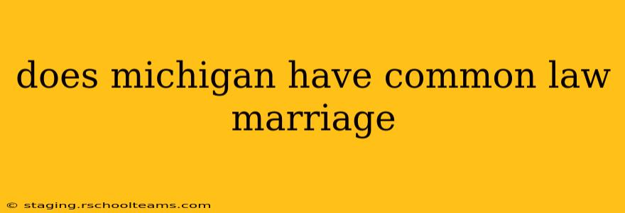 does michigan have common law marriage