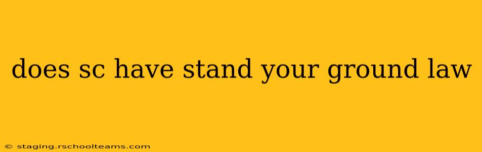does sc have stand your ground law