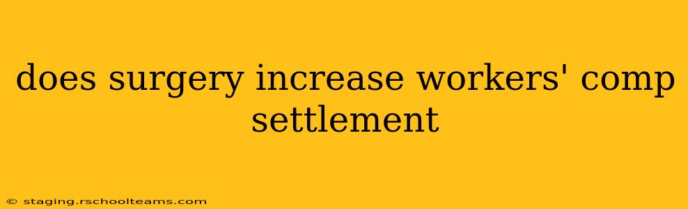 does surgery increase workers' comp settlement