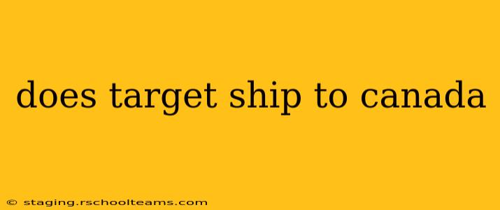 does target ship to canada