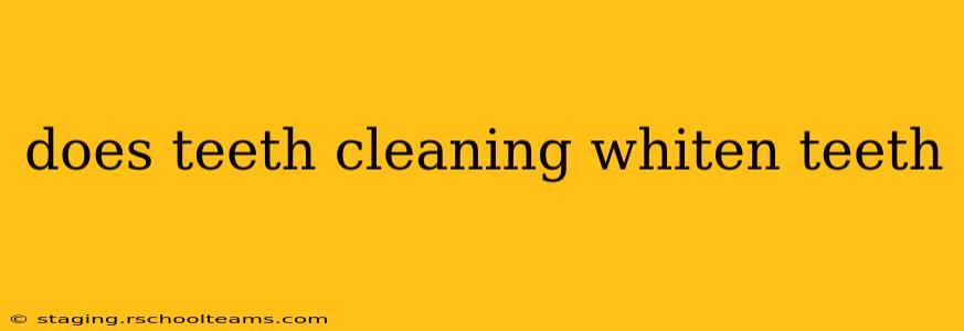 does teeth cleaning whiten teeth