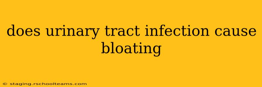 does urinary tract infection cause bloating