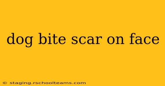 dog bite scar on face