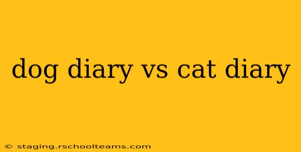dog diary vs cat diary