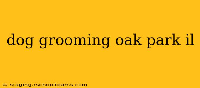 dog grooming oak park il