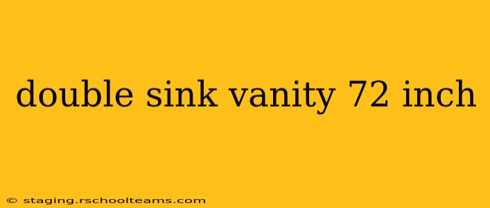 double sink vanity 72 inch