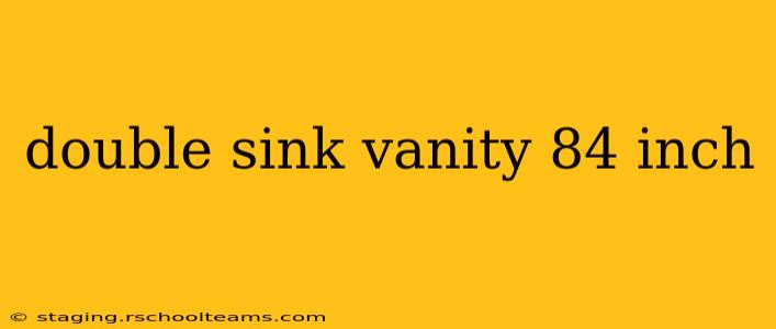 double sink vanity 84 inch